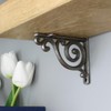 Oakcrafts - Pair of Tiny Shelf Brackets Antique Cast Iron