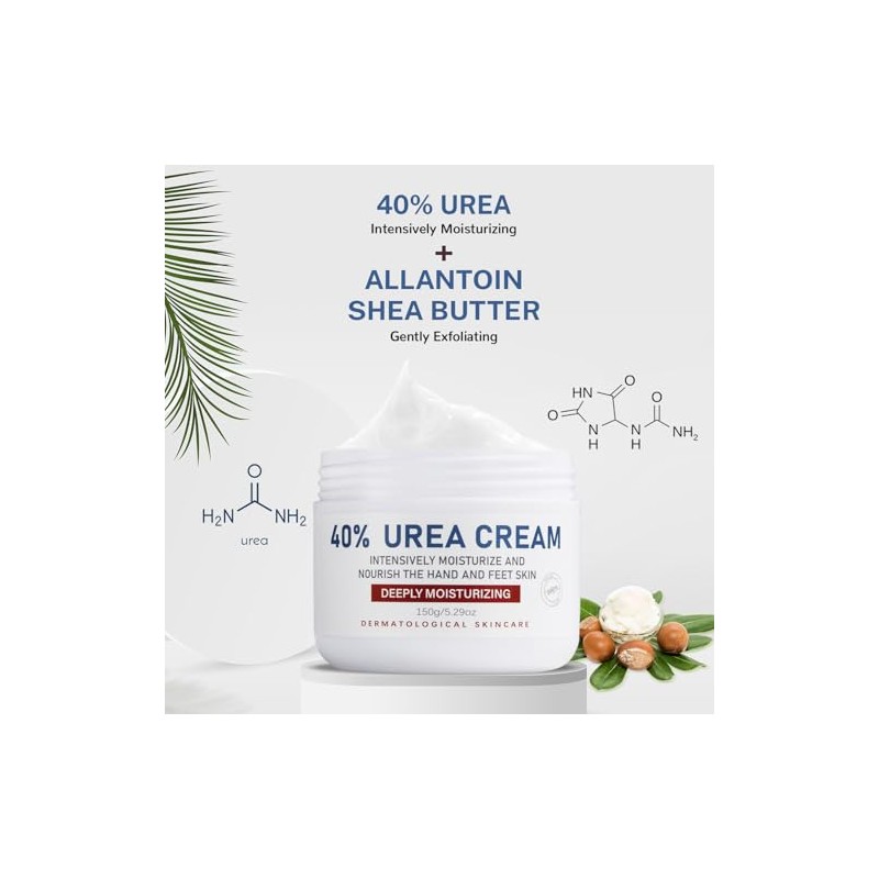 OUKEYA Crema de Urea 40% con Glicerina y Vitamina E