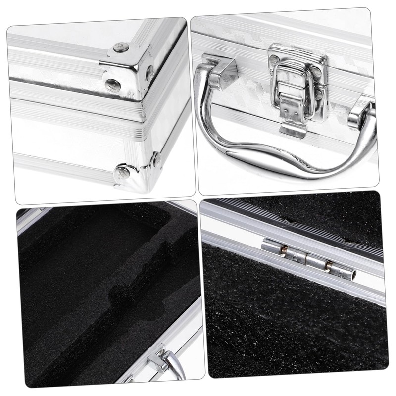 Levemolo Portable Aluminum Storage for Tools Metal Suitcase Locking Mechanism