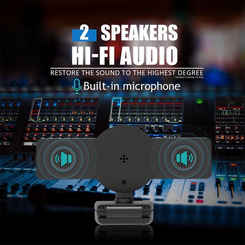 4K HD Webcam with Microphone Autofocus 1080P HD Webcam USB