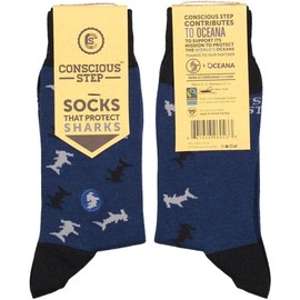 Conscious Step Socks That Protect Sharks, Medium