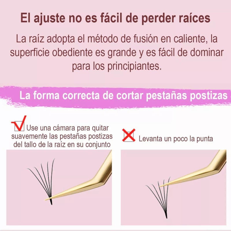 Nagaraku Extensión De Pestañas Prearmados Volumen 5d 6d 10d