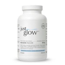Just Glow Niacinamide Vitamin B3 500mg capsule, 1 unit, 250 tablets / 저스트글로우 나이아신아마이드 비타민 B3 500mg 캡슐, 1개, 250정