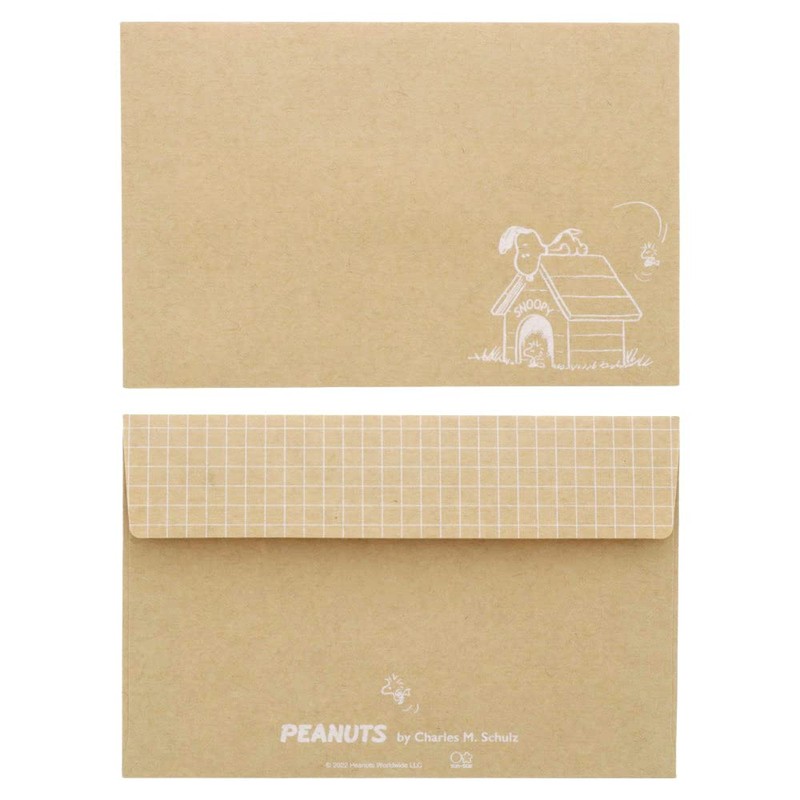 Sunstar Stationery S2089874 Snoopy Letter Set, Die Cut, Peanut One