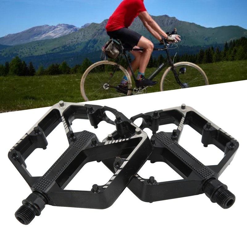 MEROCA Mountain Bike Pedals Aluminum Alloy Anti Slip Bicycle Pedals