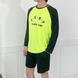 JJ Apparel Raglan Loose Fit Beach T-shirt D 2430 Neon Orange/FREE 3ea