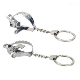 MINI Bear Trap Keychain That Works Fun keychain unzip keychain birthday gift Trick keychain Trick keychain mouse trap 1 PIECE