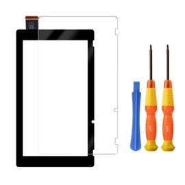 New Version Touch Screen Digitizer Glass Panel Replacement Parts for NS Switch with Tempered Glass Screen Protector and Installation Toolï¼LCD is not Includedï¼