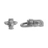 OldBones L-Track Double Stud Tie Down Fitting with Ellipses-Ring, L