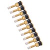 10 Pcs Valve Stems TR500 Straight Brass Heavy Duty Clamp