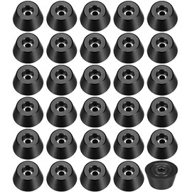 Rurumi Rubber Feet Set of 30 Screws Screws Screws Rubber Cushion Rubber Sole (D15x12xH8mm)