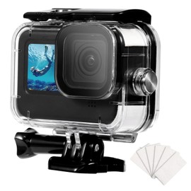 Yullmu GoPro HERO 12 11 10 9 Go Pro Waterproof Case Waterproof Dustproof Protection 60M Deep Diving Go Pro Accessories