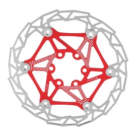 160mm Bicycle Floating Brake Disc Bike Brake Disc Rotor with 6 Bolts for Mountain BikeRed