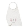 VERTBAUDET Toddler Bib Wool White Mice