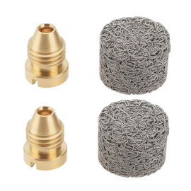 Be In Your Mind 2Sets 1.0mm Brass Foam Cannon Orifice Nozzle Tips with Foam Maker Suitable for Snow Foam Lance Replacement Parts 3000 PSI