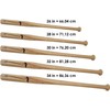 normani Hardwood Baseball Bat Wooden Baseball with Knob on Handle