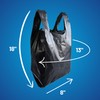 PWgoods Adult Nappy Disposal Bags Black | 100 Pack |