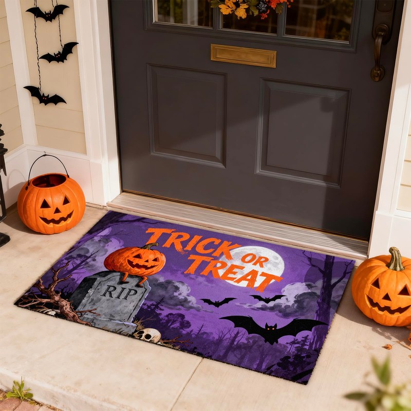 Halloween Door Mat, Welcome Mat for Home, 30"x17" Door Mat