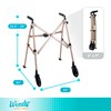 Stander Space Saver Walker, Lightweight Folding Rolling Mobility Aid for
