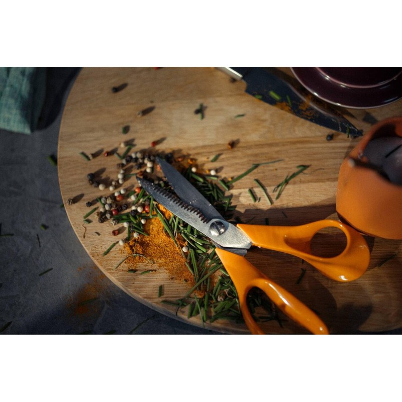 Fiskars Kitchen Scissors, Total Length: 18 cm, Steel/Synthetic Material, Classic,