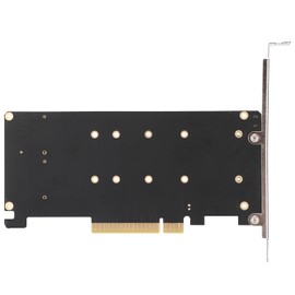 M.2 NVME PCIE Adapter Card, 2 x 32Gbps Full Speed PCIE 3.0 PCIE 4.0 X16 Expansion Card, M.2 SSD PCIE X8 M Key Hard Drive Converter Reader Express Adapter(ph45)