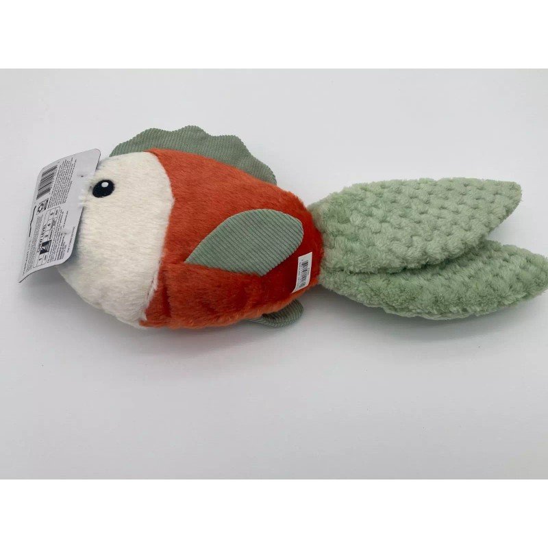 Vibrant Life Cozy Buddy Gold Fish Dog Toy - SQUEAK