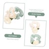 SAFIGLE Set of 2 White Rose Hair Ties Hair Accessories