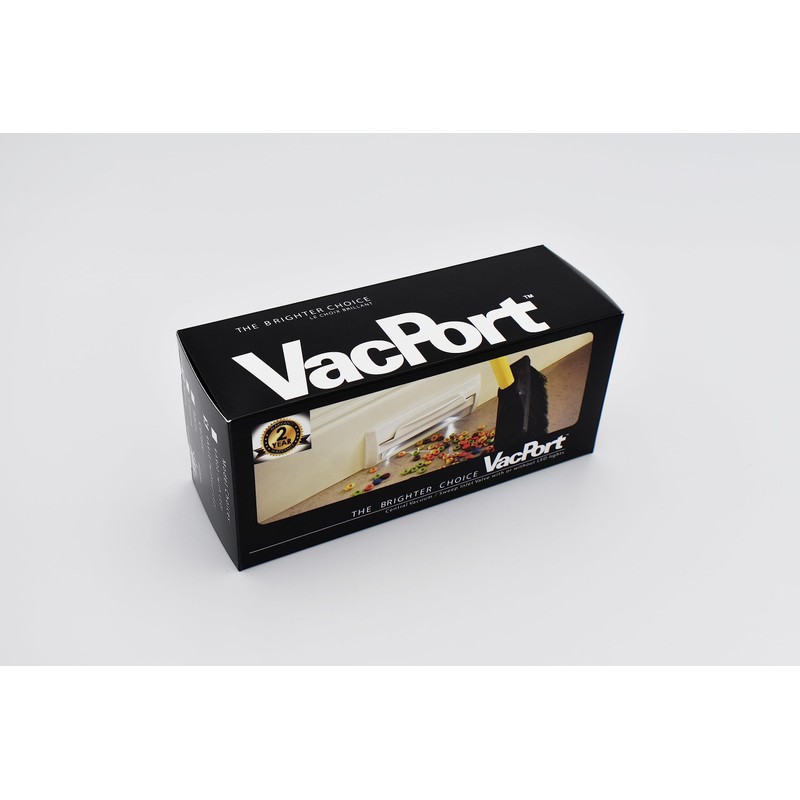 VacPort Sweeper Pan for Central Vacuum Cleaners (Black)