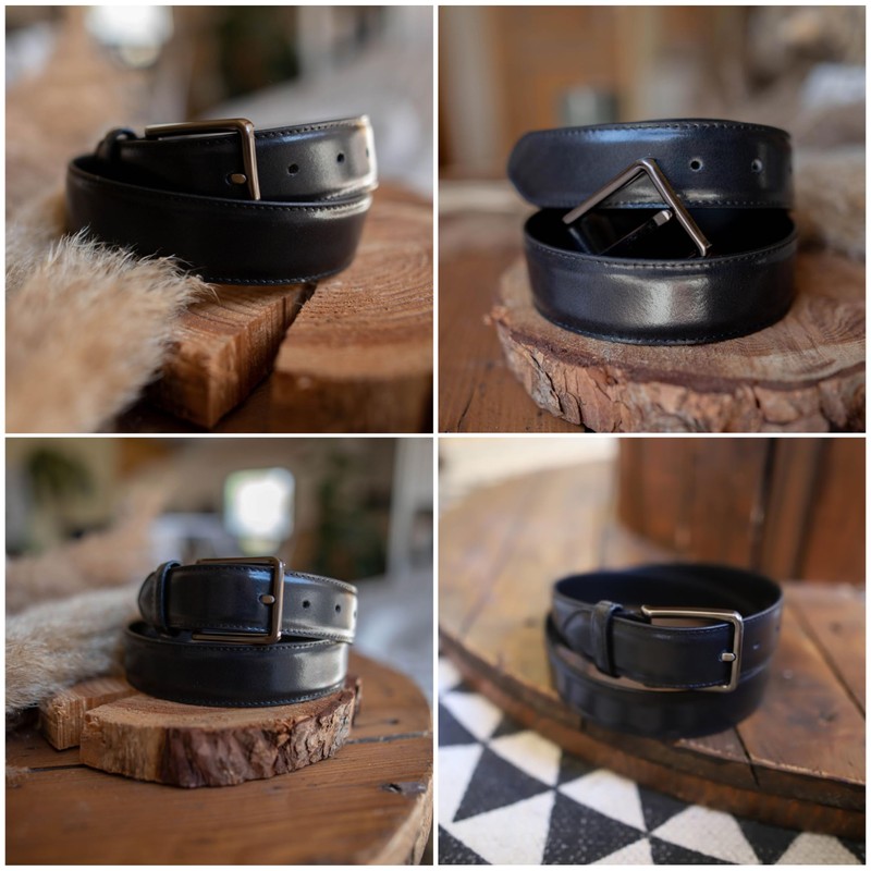 Gusti Silva Leather Belt 120 cm Simple Leather Belt with