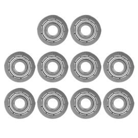 F695ZZ Miniature Flange Bearings, High Speed Universal Double Shielded Deep Groove Ball Bearings, 5 x 13 x 4 mm, Pack of 10