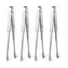 4 Pcs 9.5-Inch Stainless Steel Korean & Japanese BBQ Tongs