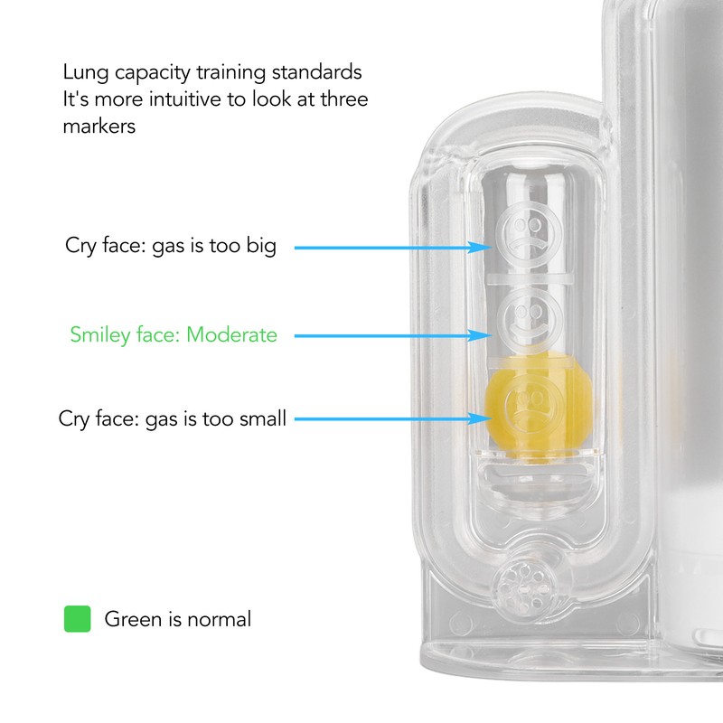 Breathing Exercise Device Deep Breathing Exerciser Lung Capacity Respiratory Therapy