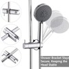 Adjustable Shower Head Holder Replacement,Shower Head Bracket, Shower Rail Slider