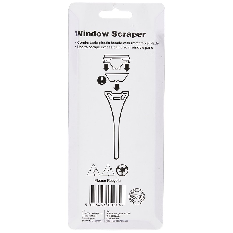 Hilka 74008604 Window Scraper, Red