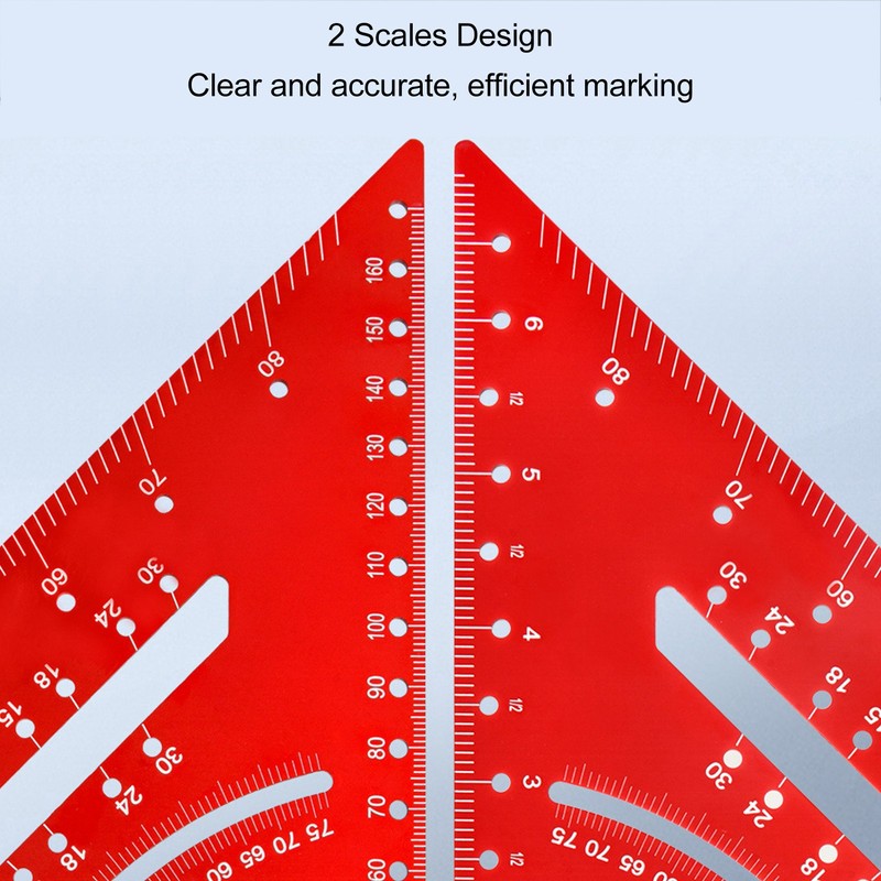 7 Inch 90 Degree Rafter Square Protractor Aluminum Alloy Woodworking