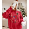 BANGELY Christmas Sequin Sweatshirt Women Christmas Light Sweatshirts Xmas Long