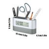 Tiiyee Pen Holder for Desk, Multi Functional LCD Digital Alarm