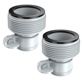 Pool Filter Pump Hose Adapter Converter Type B - 1.25 Inch to 1.5 Inch Replacement Connector for Swimming Pool Accessories | Universal Fit for Intex Pool Pumps & Hoses (2 Pack)