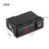 Car Hazard Warning Switch Door Central Locking Switch Compatible with
