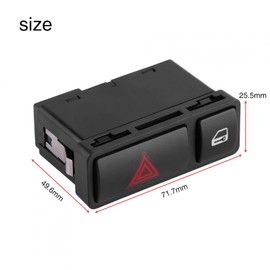 Car Hazard Warning Switch Door Central Locking Switch Compatible with 3 Series E46 E53 E85 325 X5 61318368920