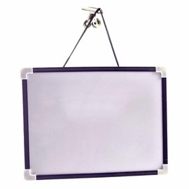White Board & Pen Set – 4 Piece Magnetic Dry Erase Board with Marker, Eraser & 2 Magnets – 29.5 x 22.5cm