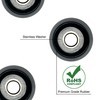 50 Small Round Rubber Feet with Screws - Chopping Boards