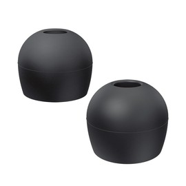 Radius Deep Mount Ear Tips HP-DME00K High Fit, Extra Bass Enhancement, High Sound Isolation, Ear Tips, Earbud Tips (Black/All Sizes, 1 Set of Each)