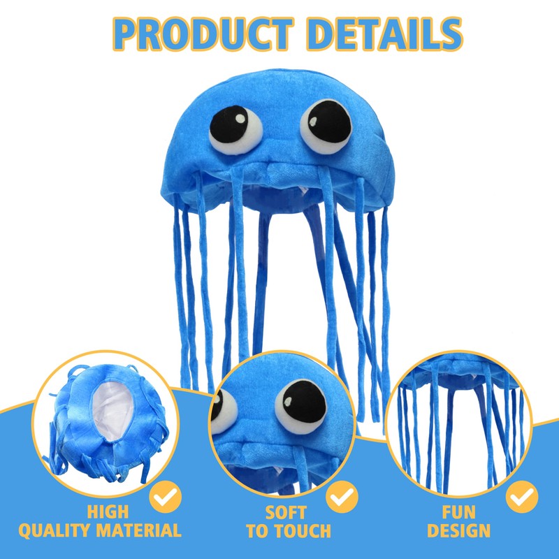 Jellyfish Costume Hats. Handmade Jellyfish Costume Party Hat. One Size
