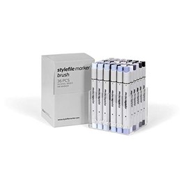 Stylefile Brush Marker Set, Set of 36, Grey