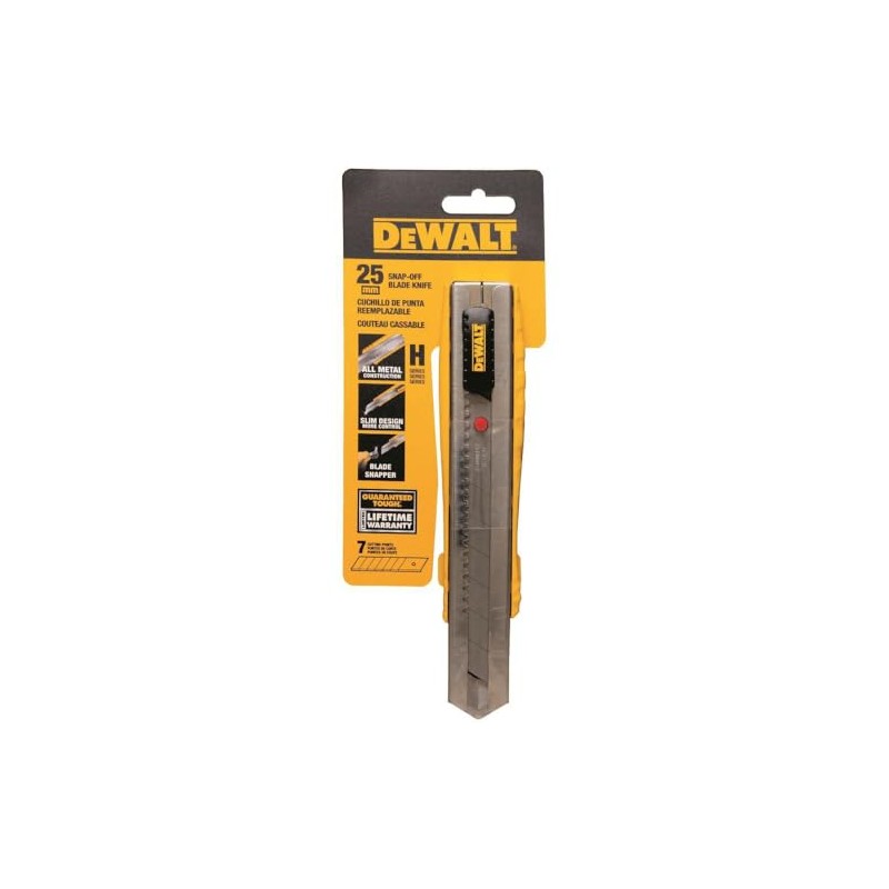 DEWALT Utility Knife, Single Blade Snap-Off, 25mm (DWHT10045)