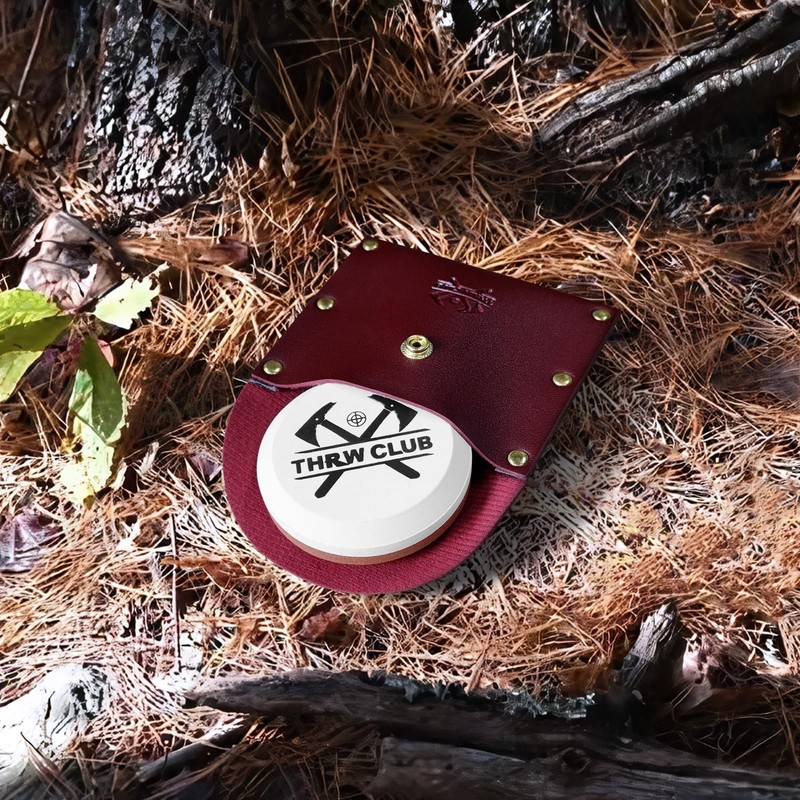 THRWCLUB Axe Sharpener 400/1000 Grit - Hatchet/Axe Sharpening Stone, Axe