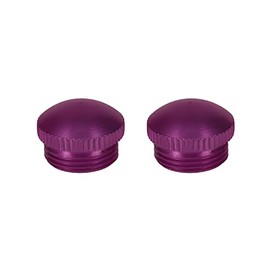 Aluminium MTB Road Bicycle Flat Pedal End Dust Caps End Bolts (thumb Purple)