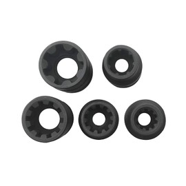 Brake Caliper Socket Set Compatible with VW VAG, 5PCS Caliper Tool 1/2" Square Drive 7pt. Small Large 7pt.x 22mm&14mm, 10pt.x11.5mm&15mm&20mm