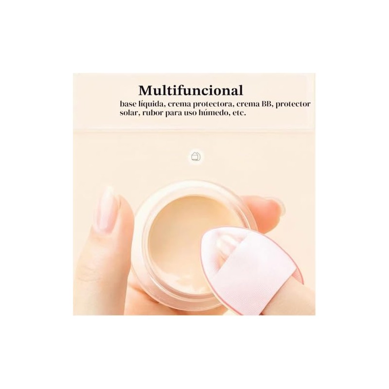 "Ainvhh "40 PCS Mini borla de maquillaje triangular borla de